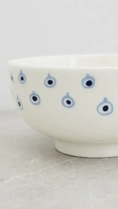 Marimekko Oiva Musta Tamma Bowl Off White/Orange Red/Blue One Size | Thumbnail 6
