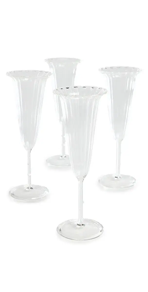 Sophie Lou Jacobsen Set of 4 Angel Flute Glasses