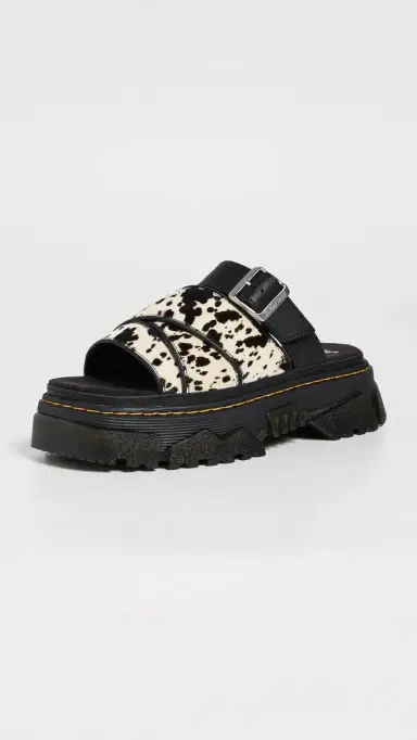 Dr. Martens Mattison Slides Cream/Black 5 | Thumbnail 2 Dr. Martens Mattison Slides Cream/Black 5 | Thumbnail 2