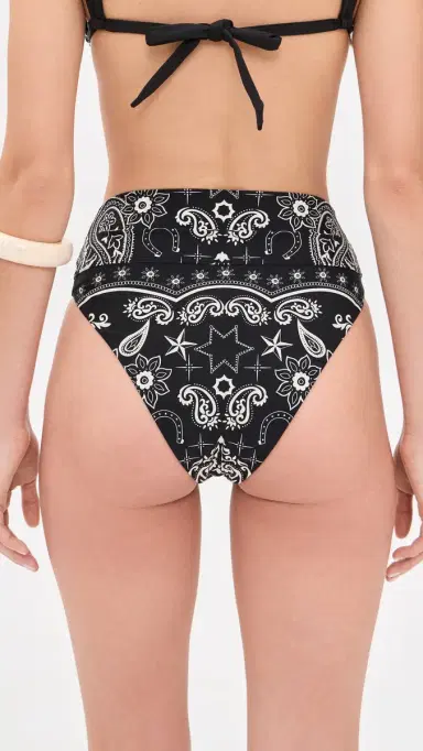 BEACH RIOT Highway Bikini Bottoms Bandana Black | Thumbnail 3 BEACH RIOT Highway Bikini Bottoms Bandana Black | Thumbnail 3