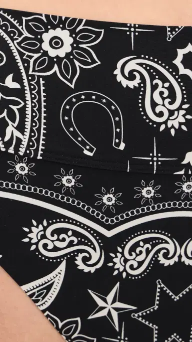 BEACH RIOT Highway Bikini Bottoms Bandana Black | Thumbnail 5 BEACH RIOT Highway Bikini Bottoms Bandana Black | Thumbnail 5