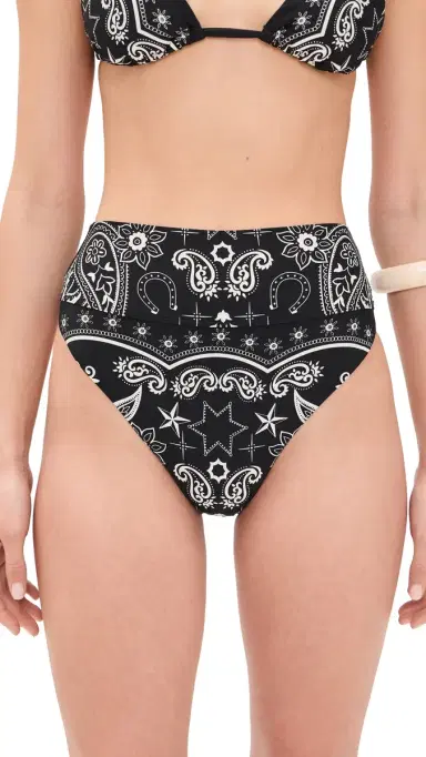 BEACH RIOT Highway Bikini Bottoms Bandana Black | Thumbnail 6 BEACH RIOT Highway Bikini Bottoms Bandana Black | Thumbnail 6