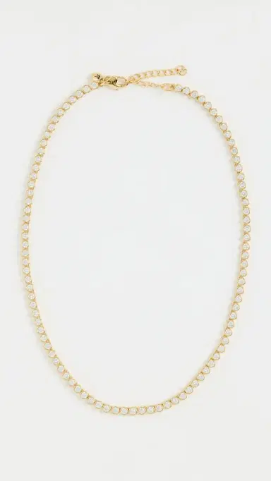 Madewell The Tennis Collection Bezel Set Crystal Necklace | Thumbnail 2