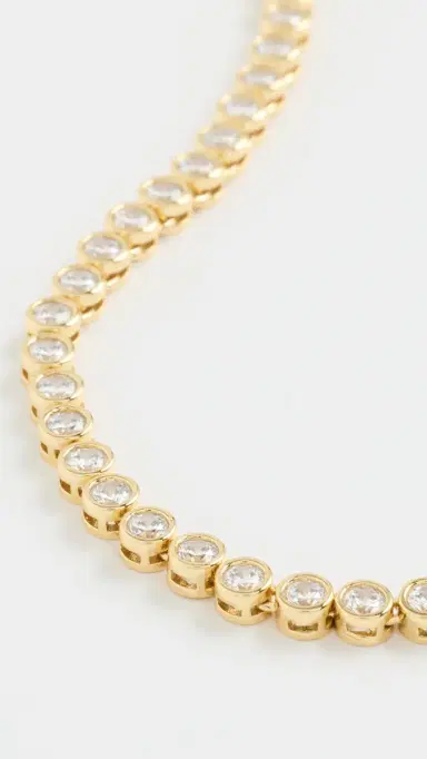 Madewell The Tennis Collection Bezel Set Crystal Necklace | Thumbnail 4