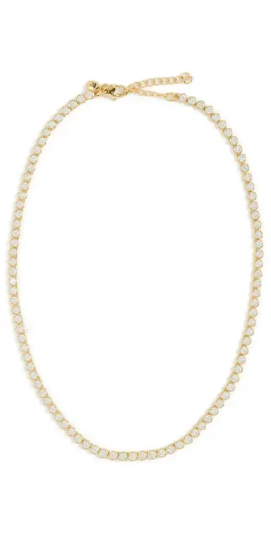 Madewell The Tennis Collection Bezel Set Crystal Necklace | Thumbnail 1