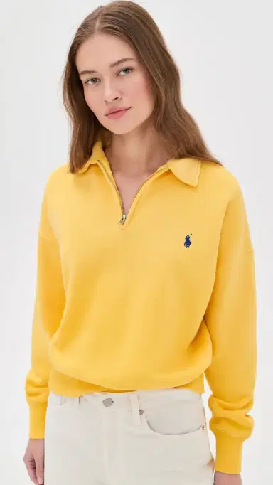 Polo Ralph Lauren Mock Neck Arctic Fleece Collegiate Yellow | Thumbnail 2 Polo Ralph Lauren Mock Neck Arctic Fleece Collegiate Yellow | Thumbnail 2