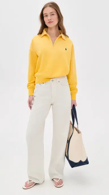 Polo Ralph Lauren Mock Neck Arctic Fleece Collegiate Yellow | Thumbnail 5 Polo Ralph Lauren Mock Neck Arctic Fleece Collegiate Yellow | Thumbnail 5