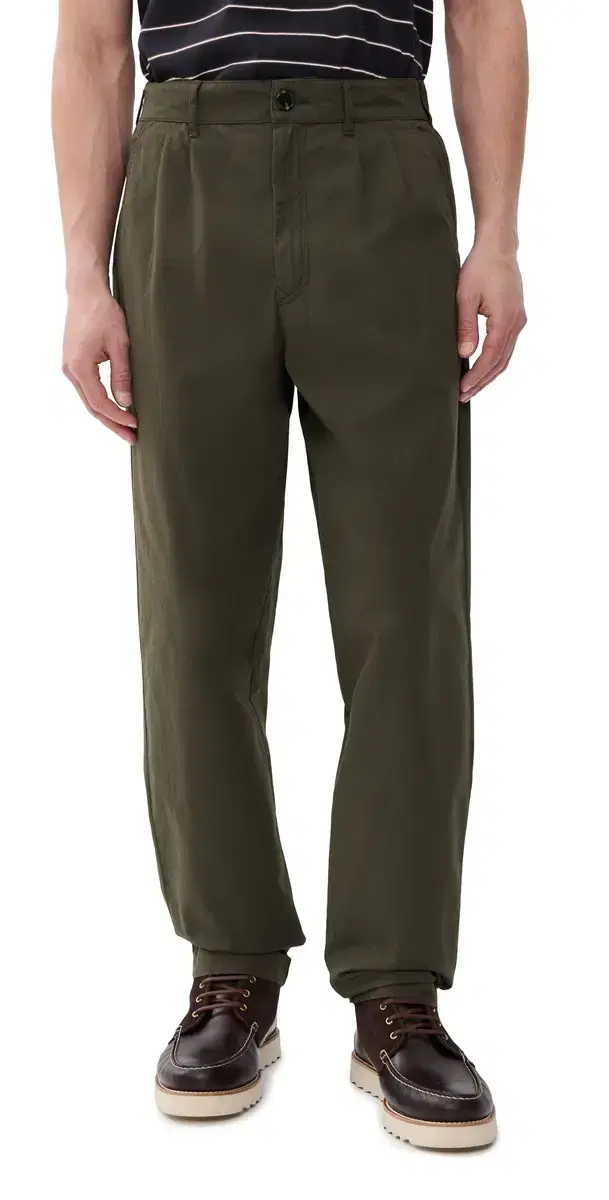 Cole Relaxed Fit Trousers Olive