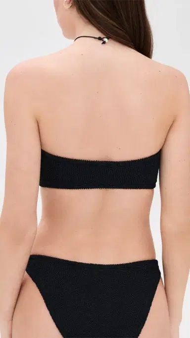 Hunza G Jean Bikini Top Black One Size | Thumbnail 3 Hunza G Jean Bikini Top Black One Size | Thumbnail 3