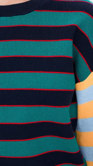 English Factory Striped Knit Top ulti | Thumbnail 6 English Factory Striped Knit Top ulti | Thumbnail 6
