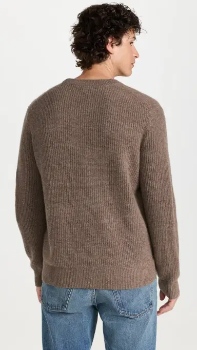 Alex Mill Jordan Sweater In Marled Cashmere Heather Walnut | Thumbnail 3