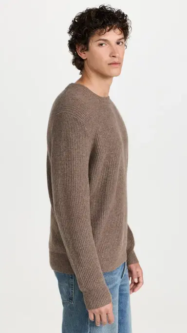 Alex Mill Jordan Sweater In Marled Cashmere Heather Walnut | Thumbnail 4