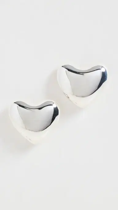 Annika Inez Small Voluptuous Heart Earrings | Thumbnail 2