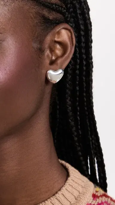 Annika Inez Small Voluptuous Heart Earrings | Thumbnail 3