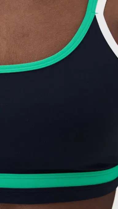 Splits59 Eva Rigor Double Strap Bra Indigo/Spearmint L | Thumbnail 6