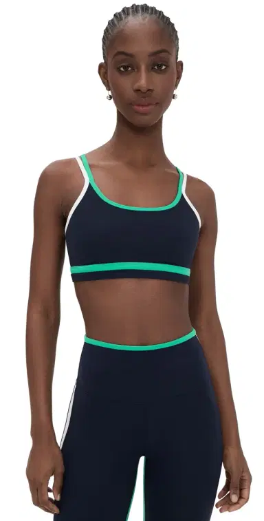 Splits59 Eva Rigor Double Strap Bra Indigo/Spearmint L | Thumbnail 1