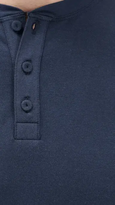 Lunya Slumberknit Henley Tee Deep Blue | Thumbnail 6 Lunya Slumberknit Henley Tee Deep Blue | Thumbnail 6