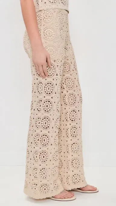 Frame The Crochet Pants Cream L | Thumbnail 4