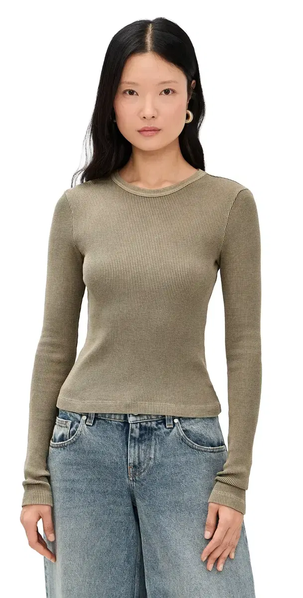 Pilar Waffle Crewneck Bezal