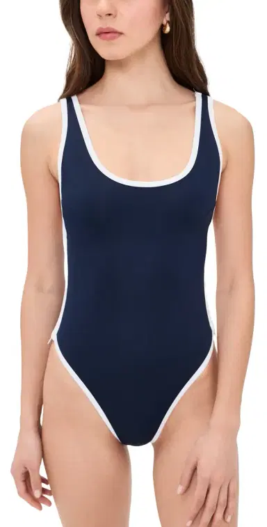 GOOD AMERICAN Varsity Lay Out One Piece | Thumbnail 1 GOOD AMERICAN Varsity Lay Out One Piece | Thumbnail 1