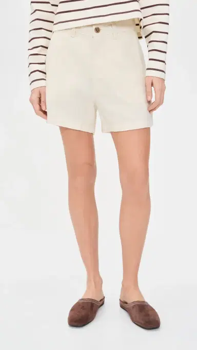 DL1961 Taylor Relaxed High Rise Linen Shorts Flax (Linen) 31 | Thumbnail 2