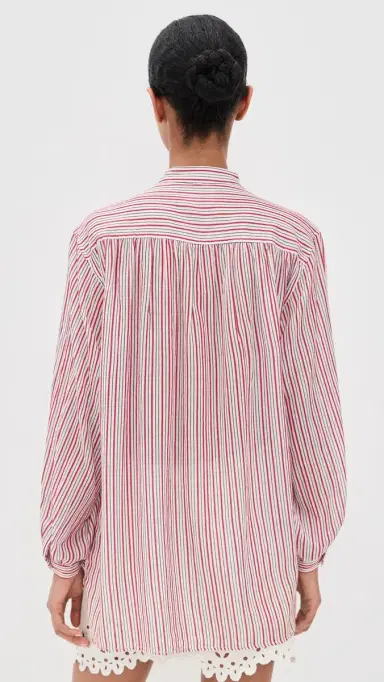 ISABEL MARANT ÉTOILE Sapha Blouse Ecru/Red | Thumbnail 3 ISABEL MARANT ÉTOILE Sapha Blouse Ecru/Red | Thumbnail 3