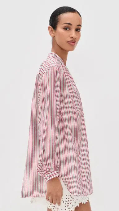 ISABEL MARANT ÉTOILE Sapha Blouse Ecru/Red | Thumbnail 4 ISABEL MARANT ÉTOILE Sapha Blouse Ecru/Red | Thumbnail 4
