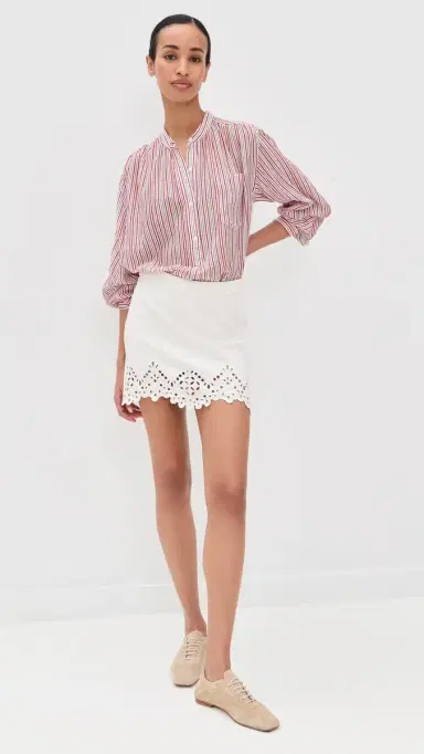ISABEL MARANT ÉTOILE Sapha Blouse Ecru/Red | Thumbnail 5 ISABEL MARANT ÉTOILE Sapha Blouse Ecru/Red | Thumbnail 5