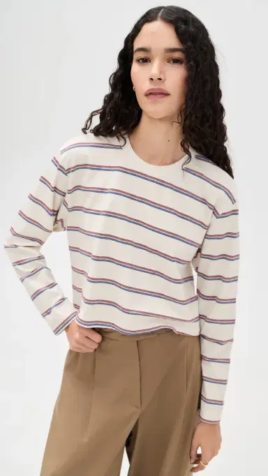 State & Lake Cricket Tee Natural L | Thumbnail 2