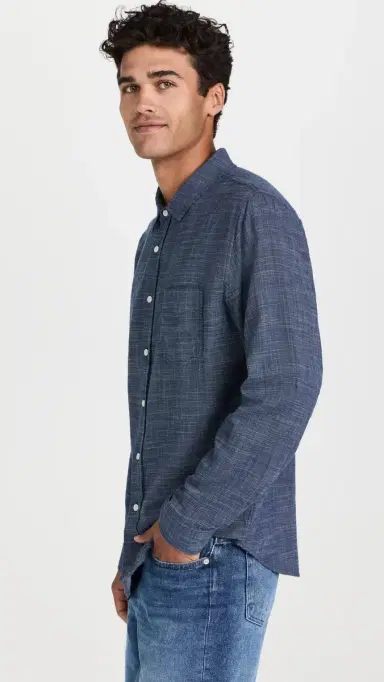 RAILS Wyatt Shirt Navy Etch | Thumbnail 4
