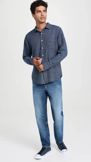 RAILS Wyatt Shirt Navy Etch | Thumbnail 5