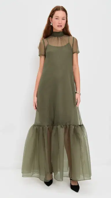 STAUD Calluna Dress Thyme | Thumbnail 5
