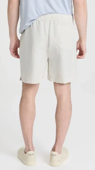 Onia Air inen Pull-On Shorts 6 Stone | Thumbnail 3