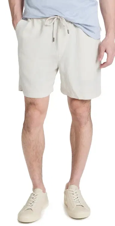 Onia Air inen Pull-On Shorts 6 Stone | Thumbnail 1