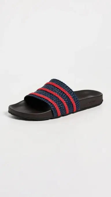 Adidas x Wales Bonner Adilette Sandals Indigo/Better Scarlet/Dark Brn M 5/ W 6 | Thumbnail 2
