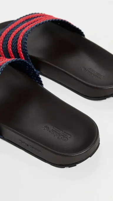 Adidas x Wales Bonner Adilette Sandals Indigo/Better Scarlet/Dark Brn M 5/ W 6 | Thumbnail 4