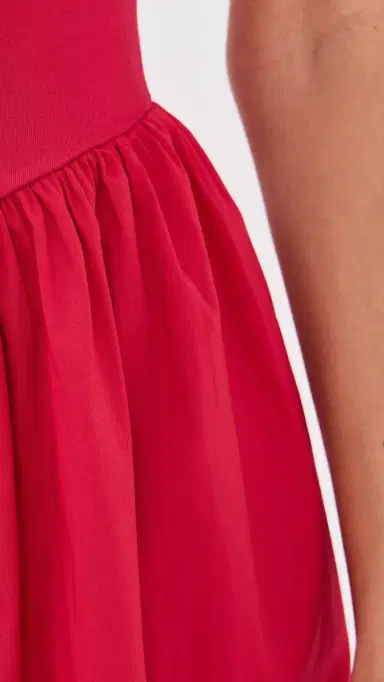 LE BOP Alix Mixed Fabric Tank Dress Poppy Red | Thumbnail 6 LE BOP Alix Mixed Fabric Tank Dress Poppy Red | Thumbnail 6