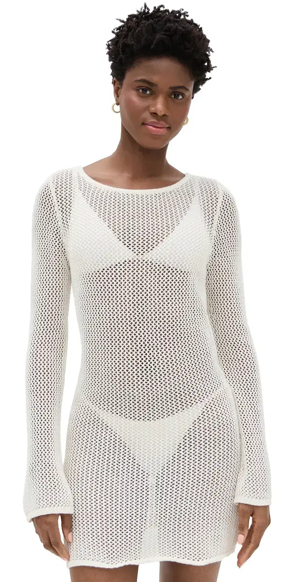 LSPACE Cleo Cover Up Dress Cream