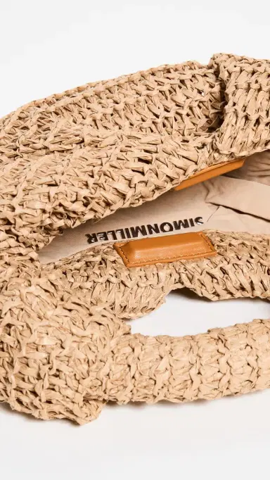 SIMONMILLER Raffia Lopsy Bag Natural | Thumbnail 6 SIMONMILLER Raffia Lopsy Bag Natural | Thumbnail 6