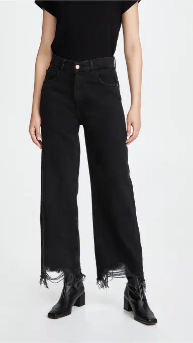 DL1961 Hepburn Wide Leg High Rise Jeans Lark | Thumbnail 2