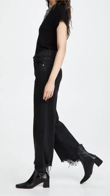 DL1961 Hepburn Wide Leg High Rise Jeans Lark | Thumbnail 4