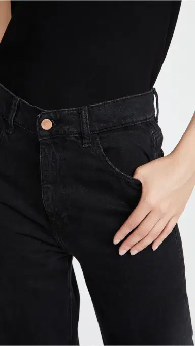 DL1961 Hepburn Wide Leg High Rise Jeans Lark | Thumbnail 6