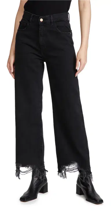 DL1961 Hepburn Wide Leg High Rise Jeans Lark | Thumbnail 1