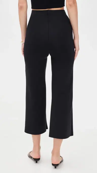 Commando Neoprene Cropped Wide Leg Pants Black | Thumbnail 3