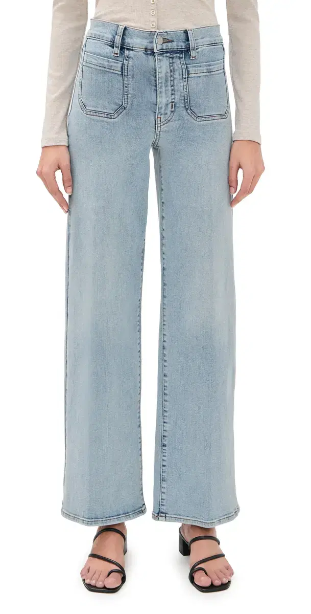 FRAME Le Slim Palazzo Modernist Pocket Jeans Tribute