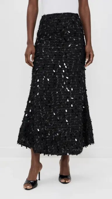 Bailey Rose Black Maxi Skirt Black | Thumbnail 3