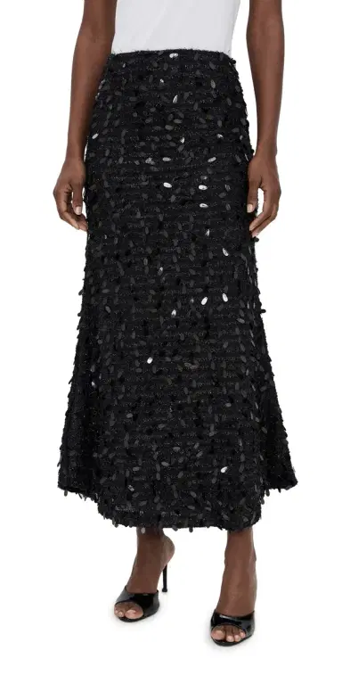 Bailey Rose Black Maxi Skirt Black | Thumbnail 1