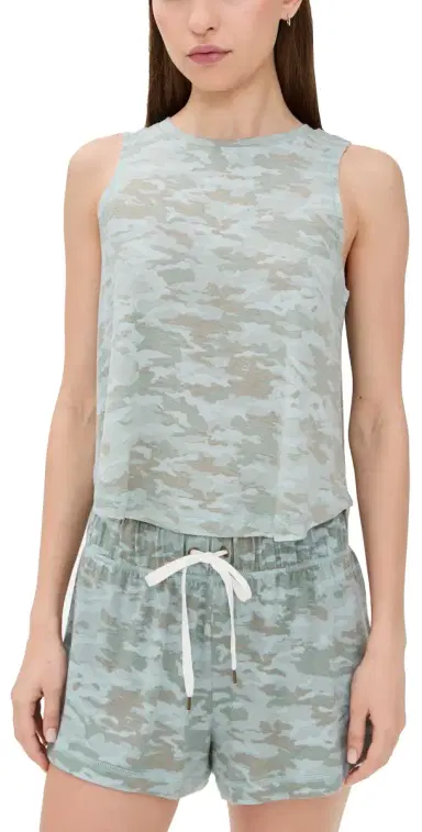 HONEYDEW Star Seeker Shortie Pajama Set Ferm Camo M | Thumbnail 1