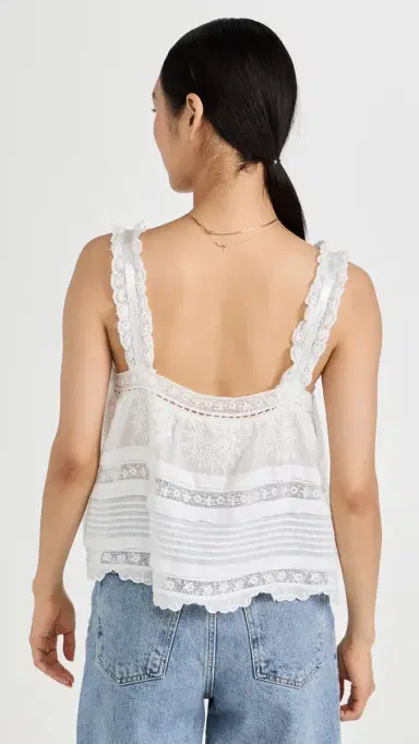 LoveShackFancy Sully Top White | Thumbnail 3 LoveShackFancy Sully Top White | Thumbnail 3