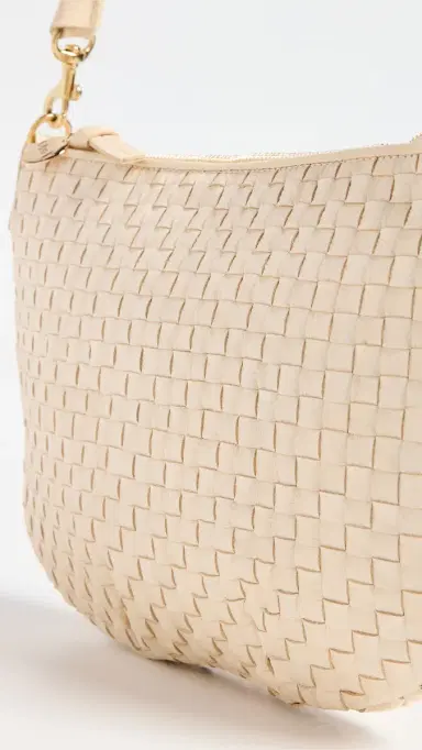 Clare V. Clare V. Petit Moyen Messenger Creme Woven One Size | Thumbnail 5